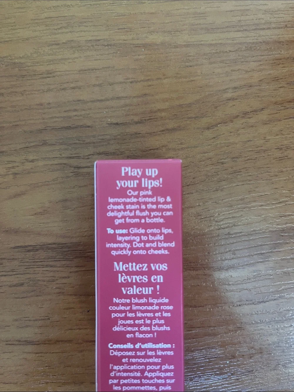 Benefit Play Tint Lip & Cheek Stain - Pink Lemonade